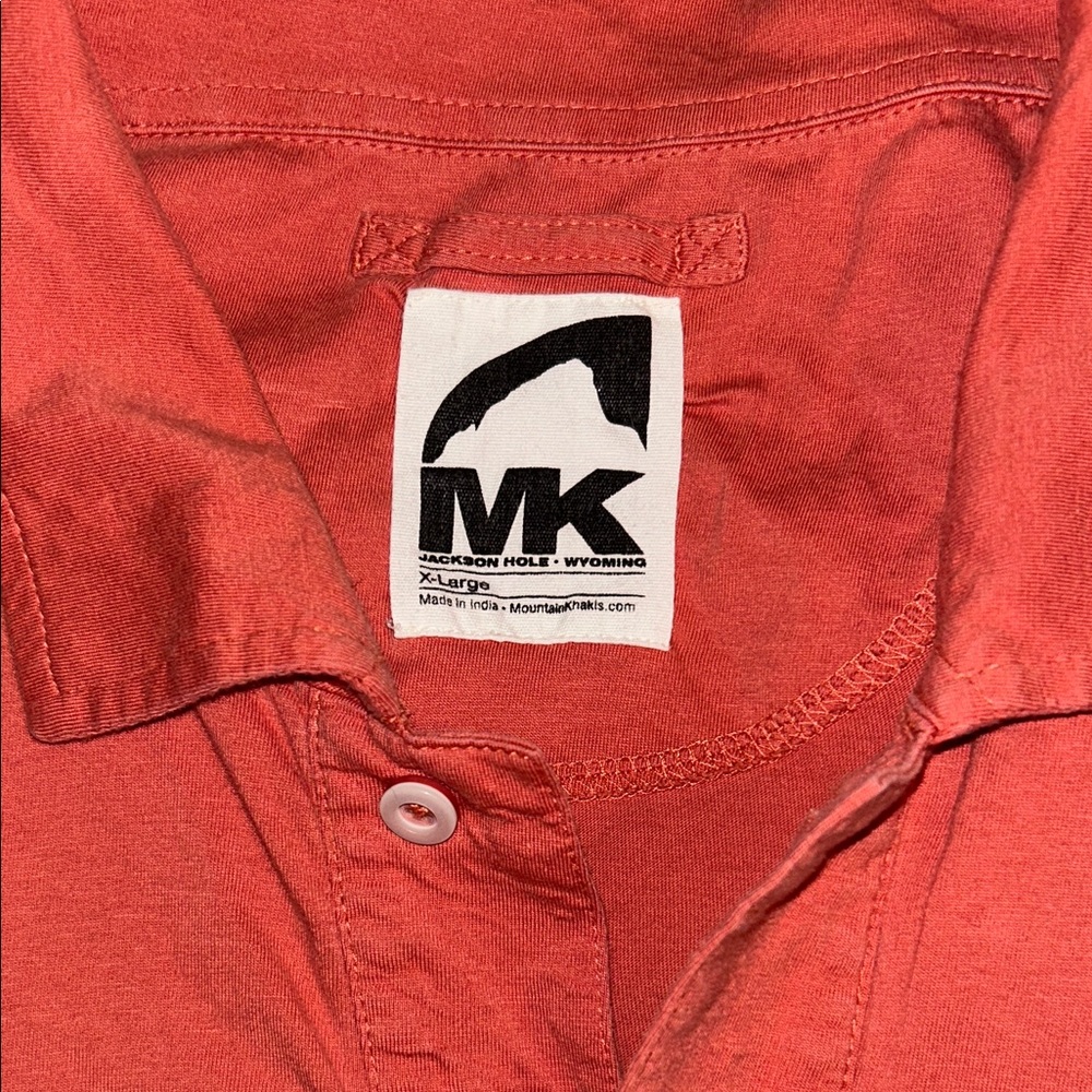 Mountain Khakis Men's Casual Red Button Down Shirt